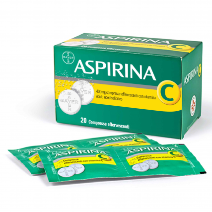 ASPIRINA C* 20 COMPRESSE EFFERVESCENTI 400 mg + 240 mg